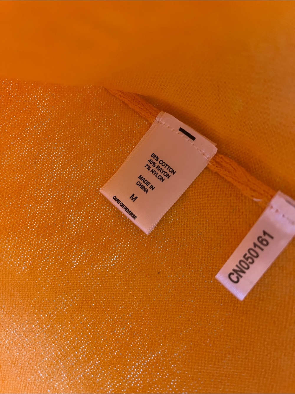 New York and Company 7th Ave Orange Cardigan NWT - Picture 5 of 6